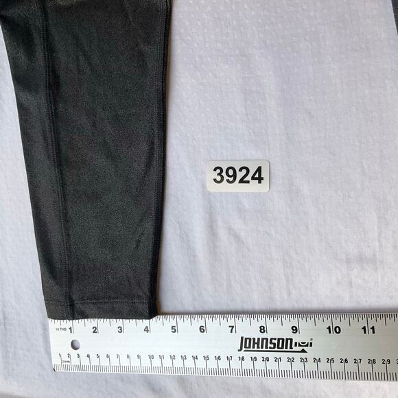 PINK Victoria’s Secret Women Leggings size M Gray Full Length Glossy Glitter - Picture 5 of 10